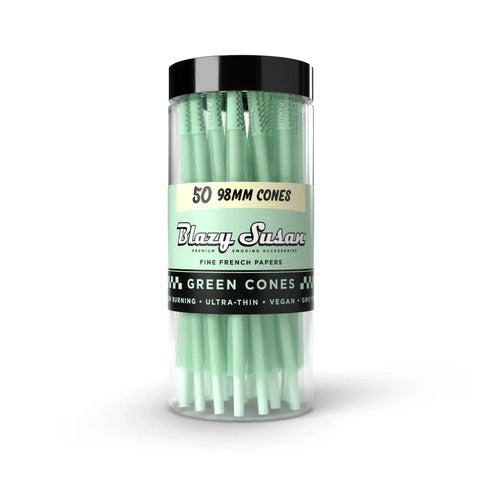 Blazy Susan Green 98mm Size Cones 50pk
