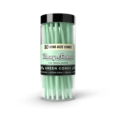 Blazy Susan Green King Size Cones 50pk