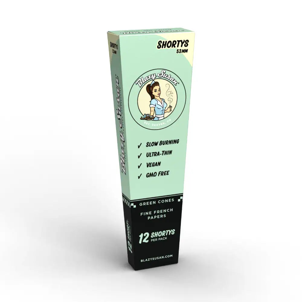 Blazy Susan Green Shorty Size 53mm Cones 12pk