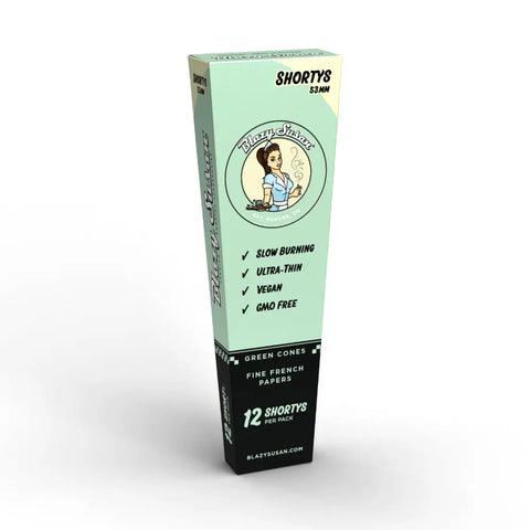 Blazy Susan Green Shorty Size 53mm Cones 12pk