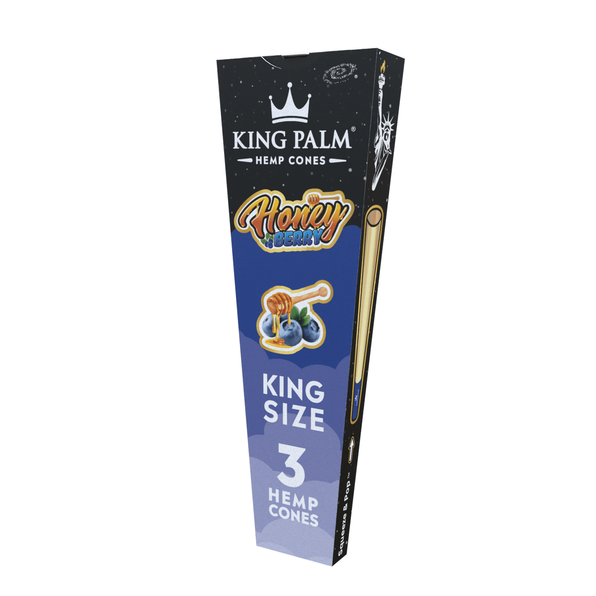 King Palm Hemp Cones King Size Honey Berry