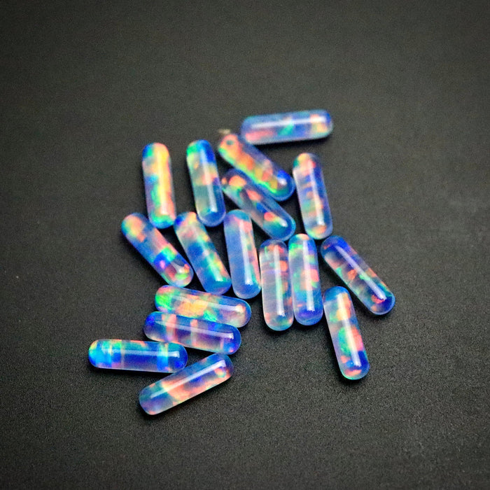 Apollo Opal - Mini Opal Pillars (3X10mm) by Ruby Pearl Co.
