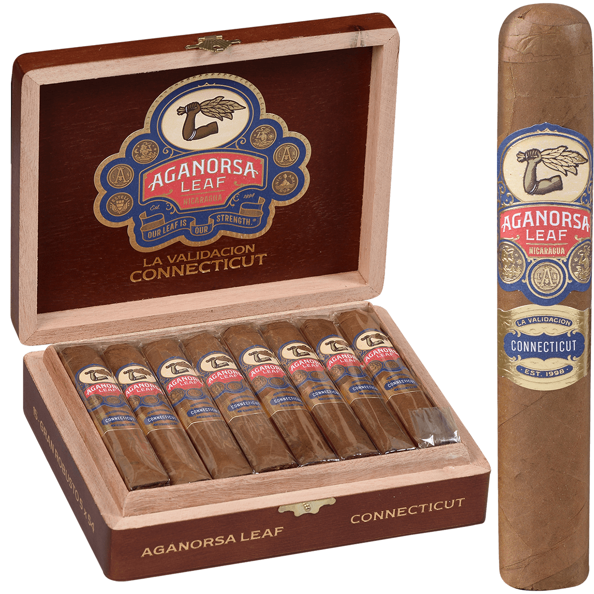 Aganorsa La Validacion Connecticut Gran Robusto - 5 X 54