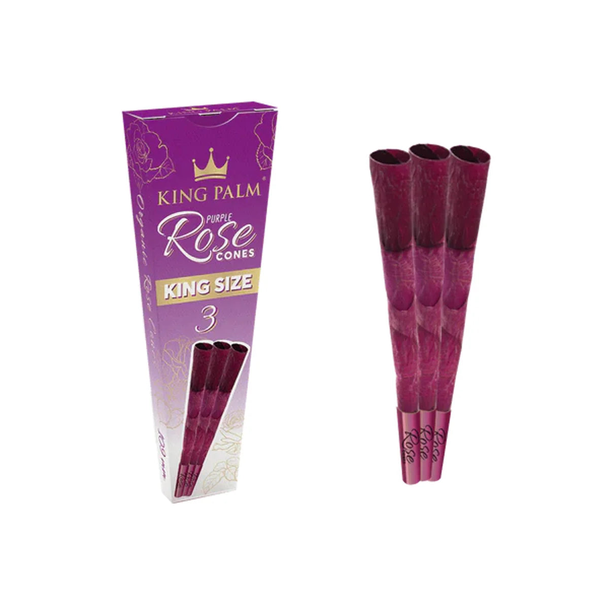 King Palm Rose Petal Cones King Size 3pk Purple