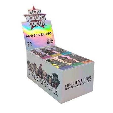 Lion Rolling Circus Silver Line Tips Book 50ct