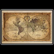 Antique World Map Mood Mat