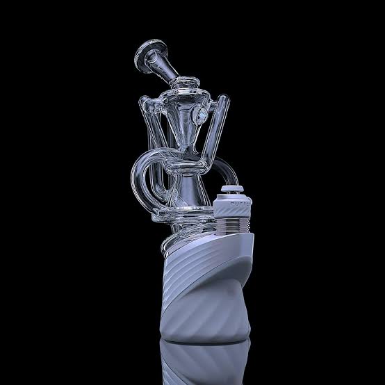 Iridescent Glass - Wishbone Recycler Puffco Peak Attachment