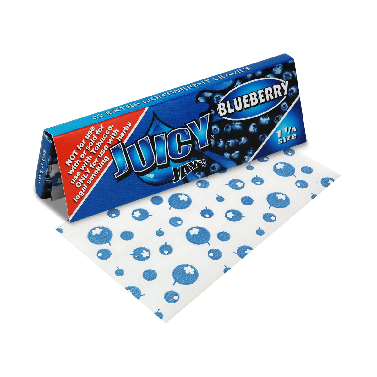 Juicy Jay 1 1/4 Rolling Papers - Blueberry