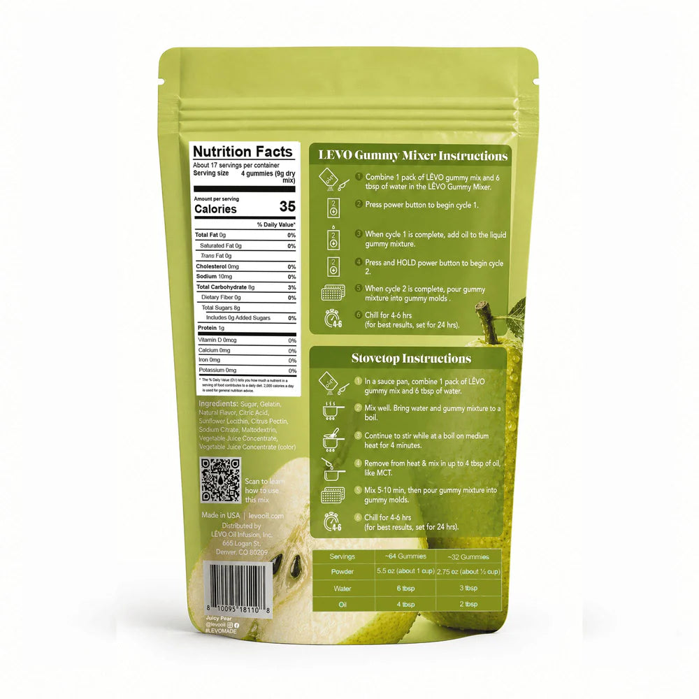 LĒVO Gummy Mix - Limited Edition Juicy Pear (5.5oz)