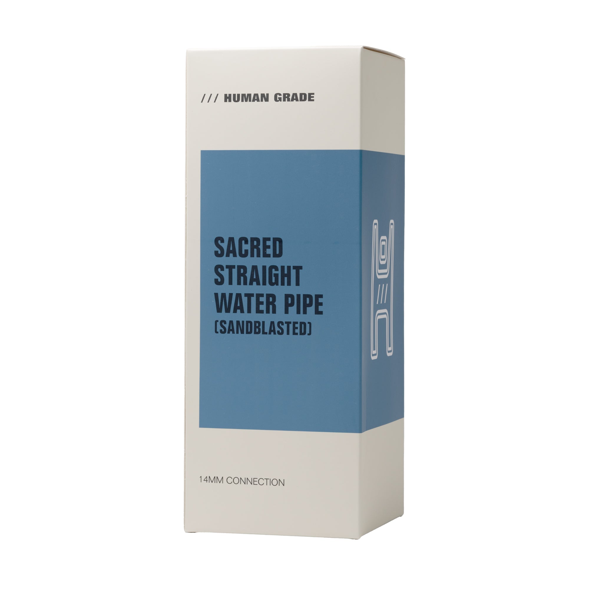 Human Grade Water Pipe - Sacred Straight Sandblasted