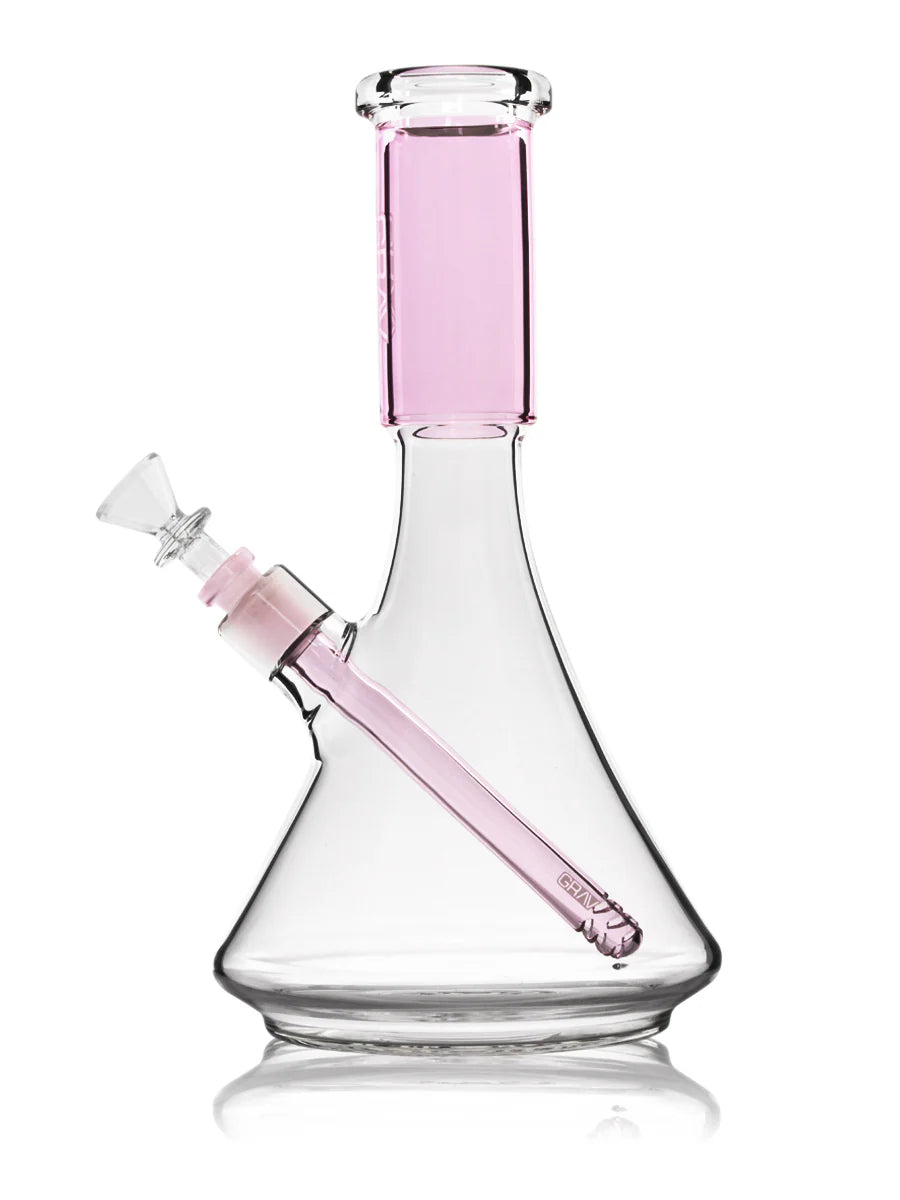 Grav Large Deco Beaker Water Pipe