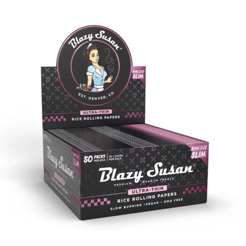 Blazy Susan Ultra Thin Rice Rolling Papers - KSS