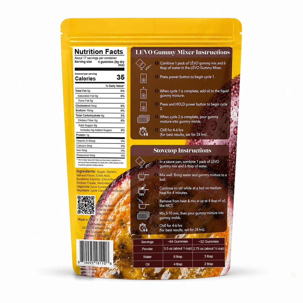 LĒVO Gummy Mix - Passion Fruit (5.5oz)
