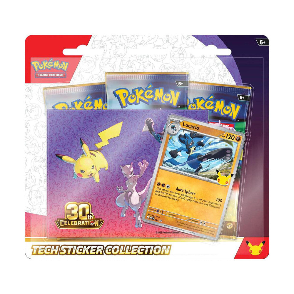 Pokemon 30th Celebration Tech-Sticker Collection (Styles May Vary)