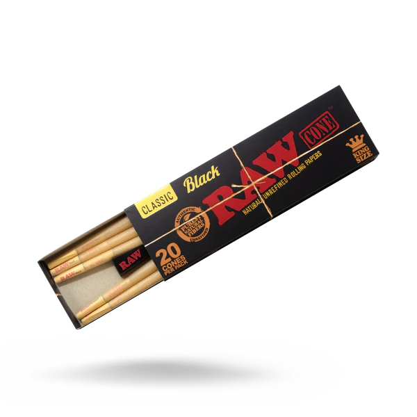 Raw Black Cones King Size 20pk