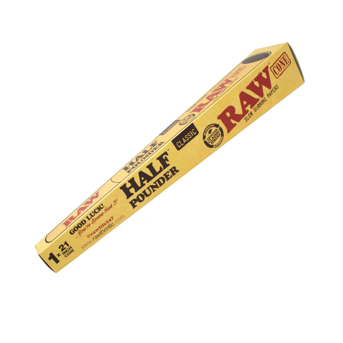 Raw Half Pounder Cone (21")