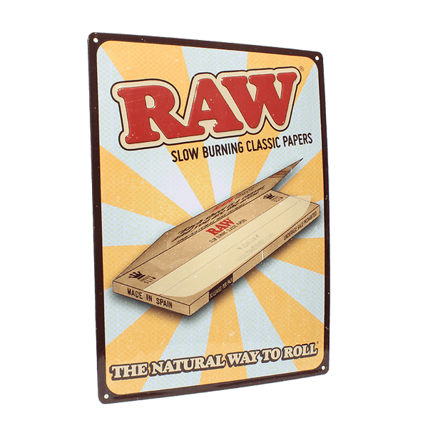 Raw Retro Tin Store Sign - Papers