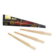 Raw Black Classic Scoop Pack Cones 1 1/4 6pk