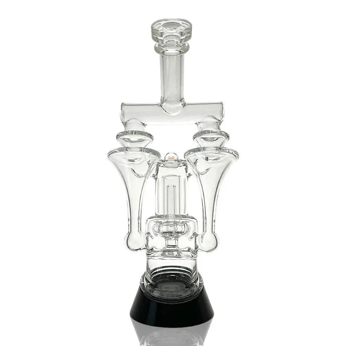 RBR Squared Puffco Peak Attachment by Iridescent Glass