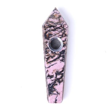 Gemstone Jewel Pipe - Rhodonite