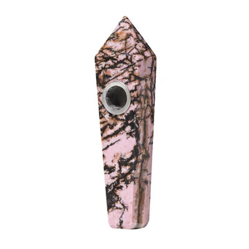 Gemstone Jewel Pipe - Rhodonite