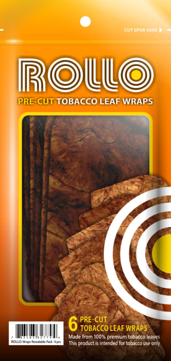 Rollo Pre Cut Tobacco Leaf Wraps