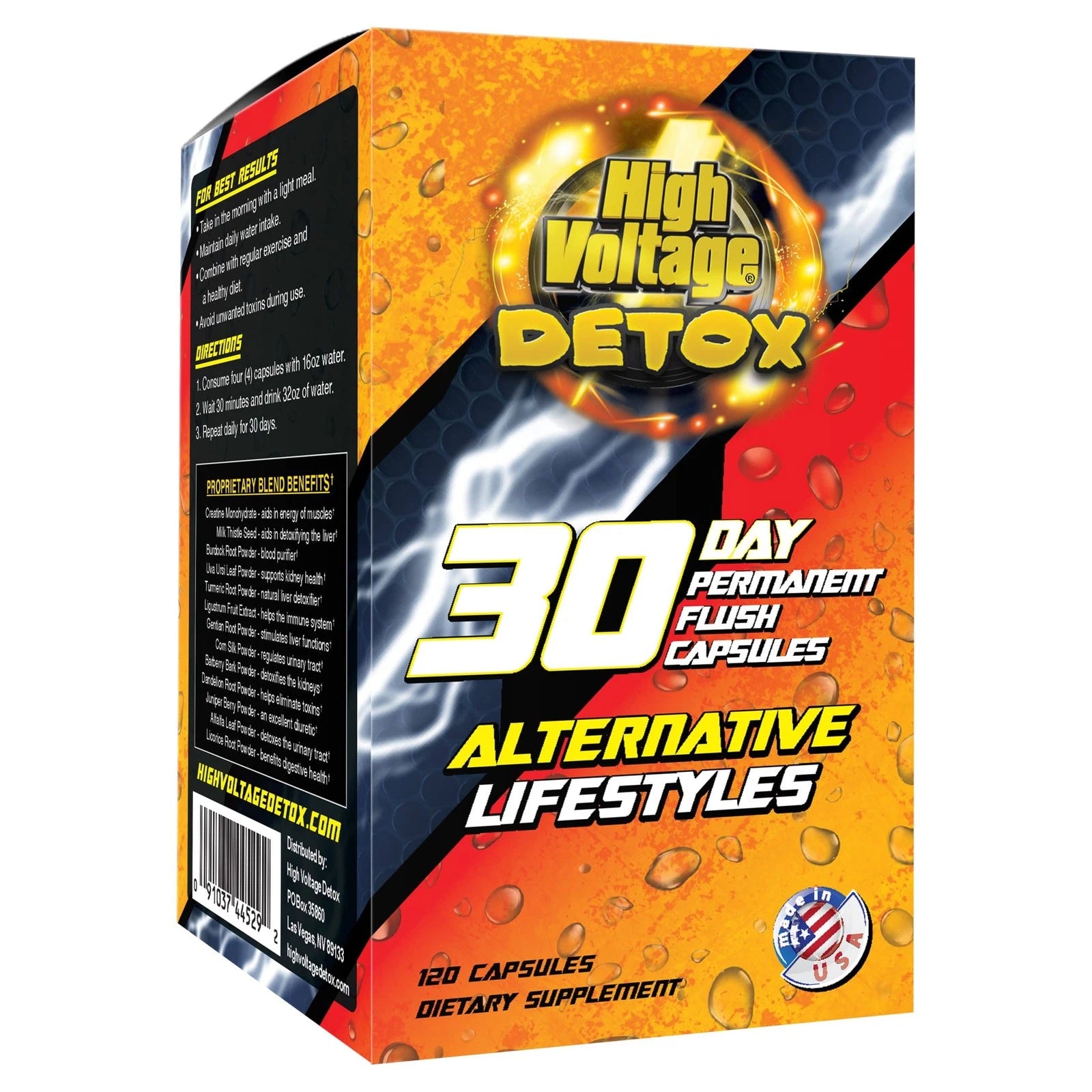 High Voltage 30 Day Permanent Flush Capsules