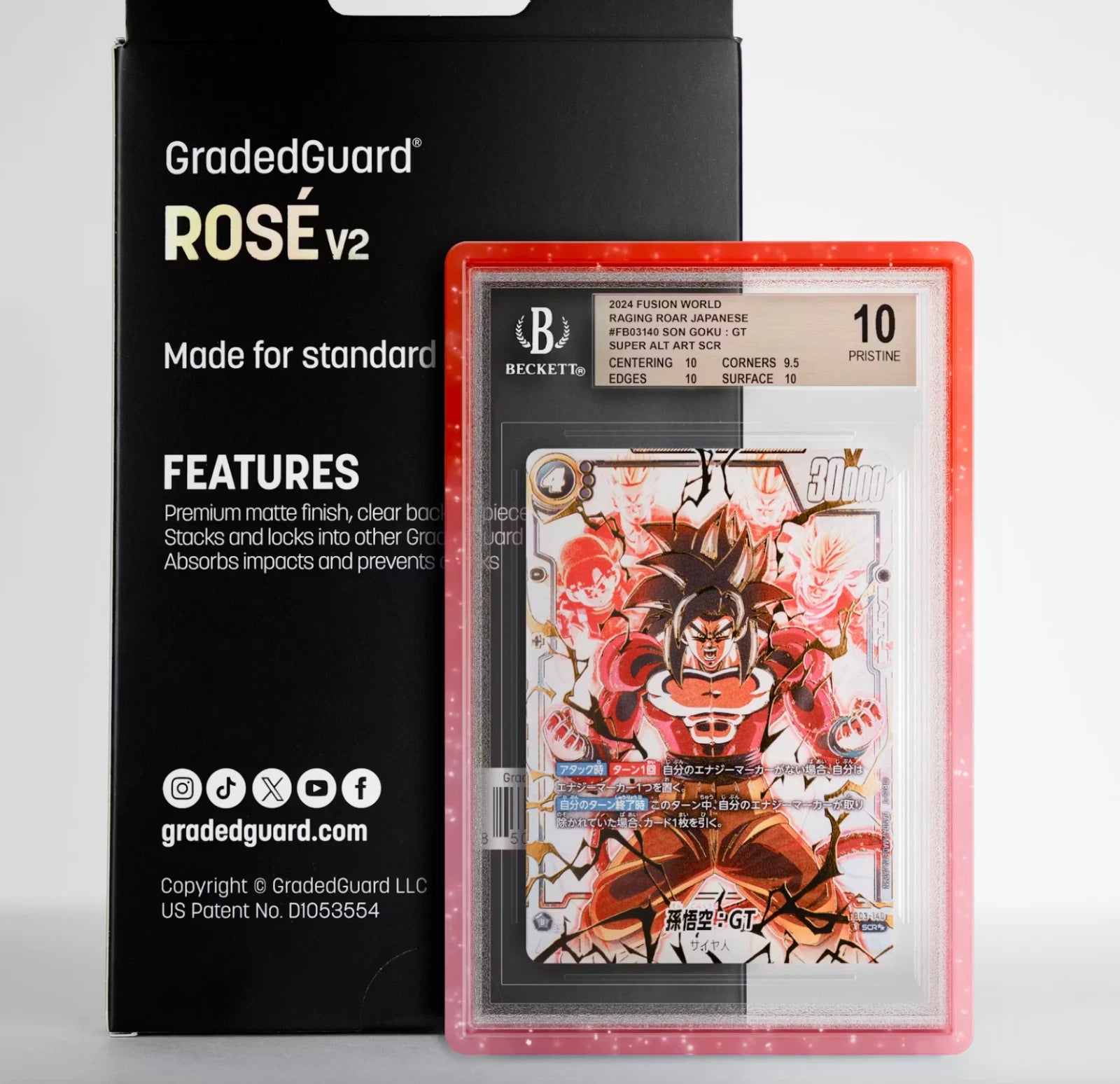 GradedGuard BGS Graded Case Guard Protector Rose V2 Limited Edition New