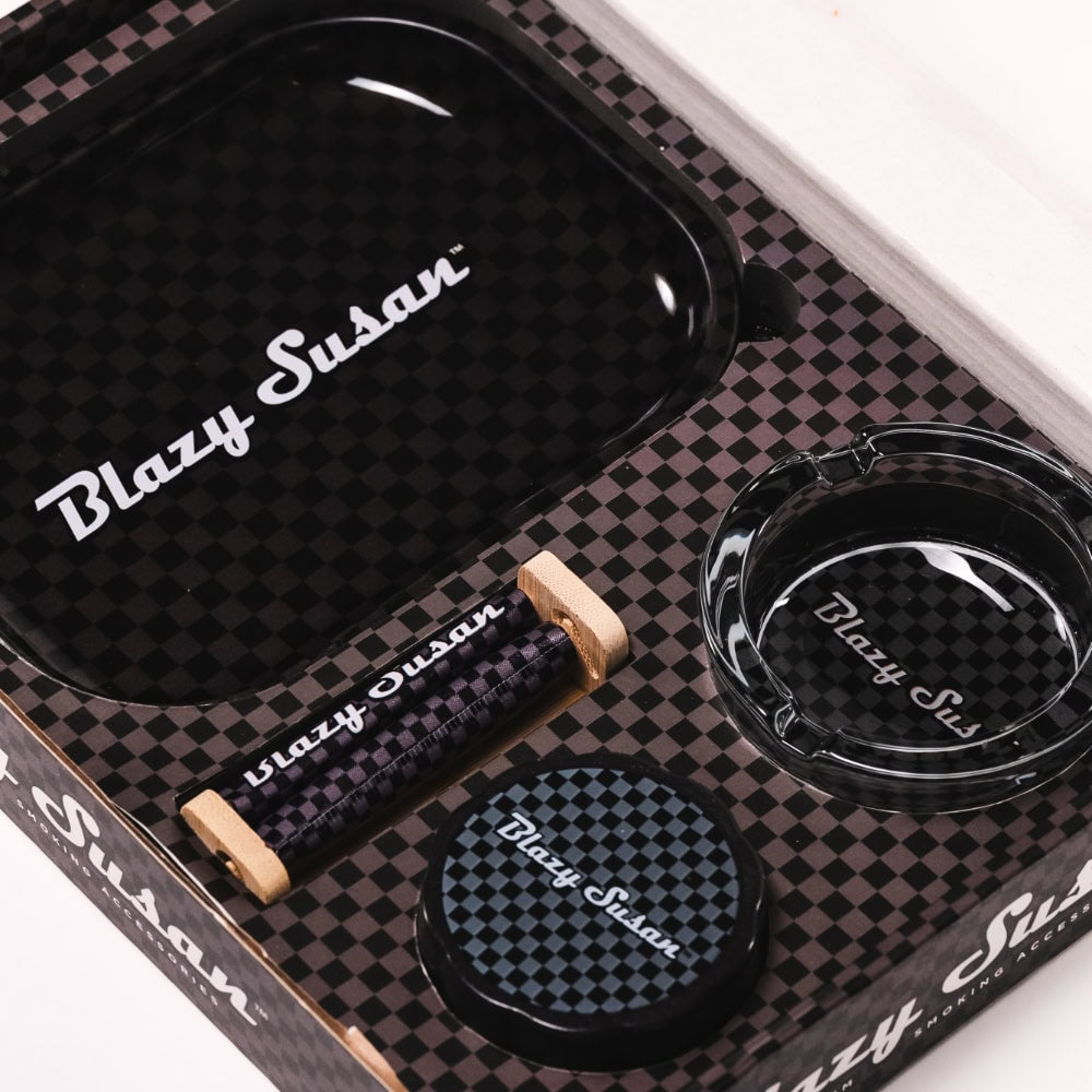 Blazy Susan Smoker's Kit 4pc. - Carbon Black
