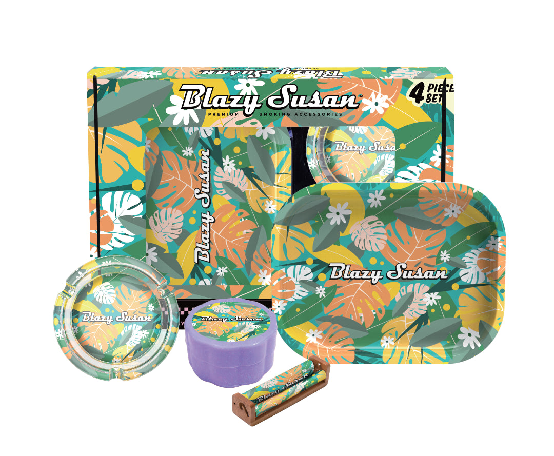 Blazy Susan Smoker's Kit 4pc. - Summer Trees