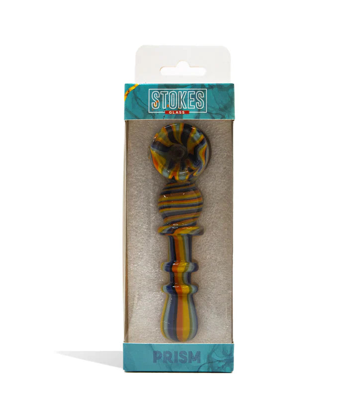 Stokes 5 inch Glass Bubbler Hand Pipe (Prism)