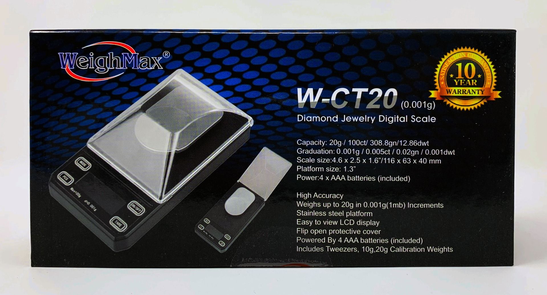 Weigh Max Digital Jewelry Scale 20g x 0.001g