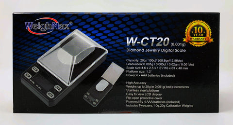 Weigh Max Digital Jewelry Scale 20g x 0.001g
