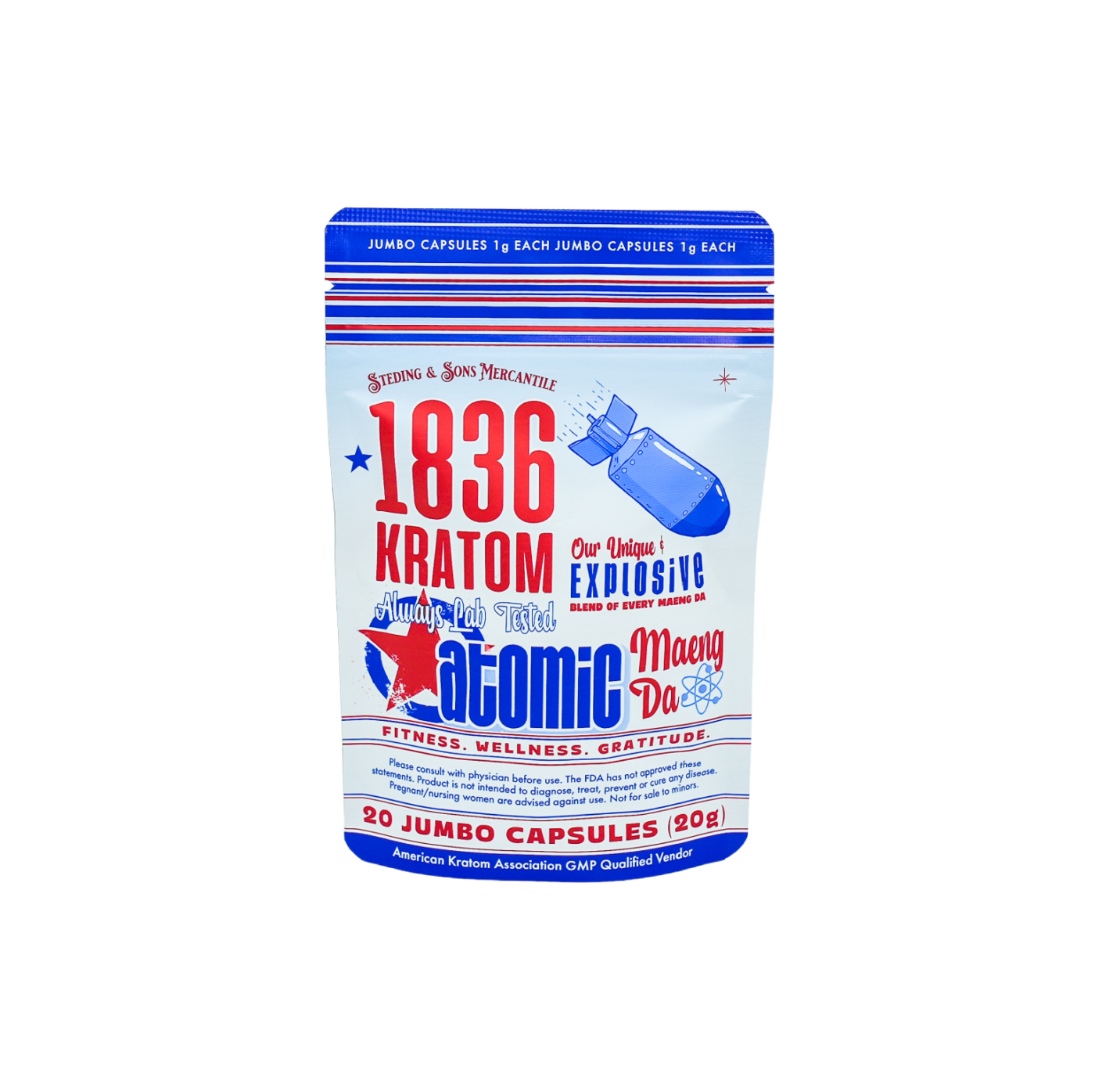 1836 Kratom 20 Count Caps