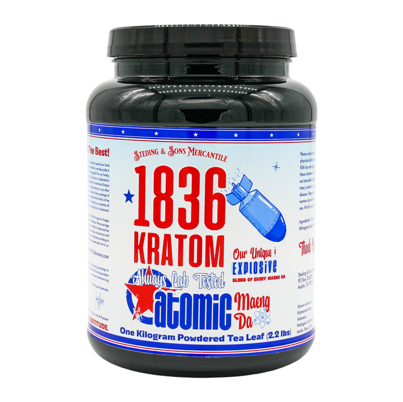 1836 Kratom 1 Kilogram Powder