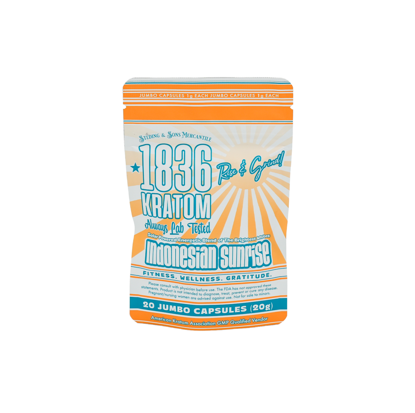 1836 Kratom 20 Count Caps