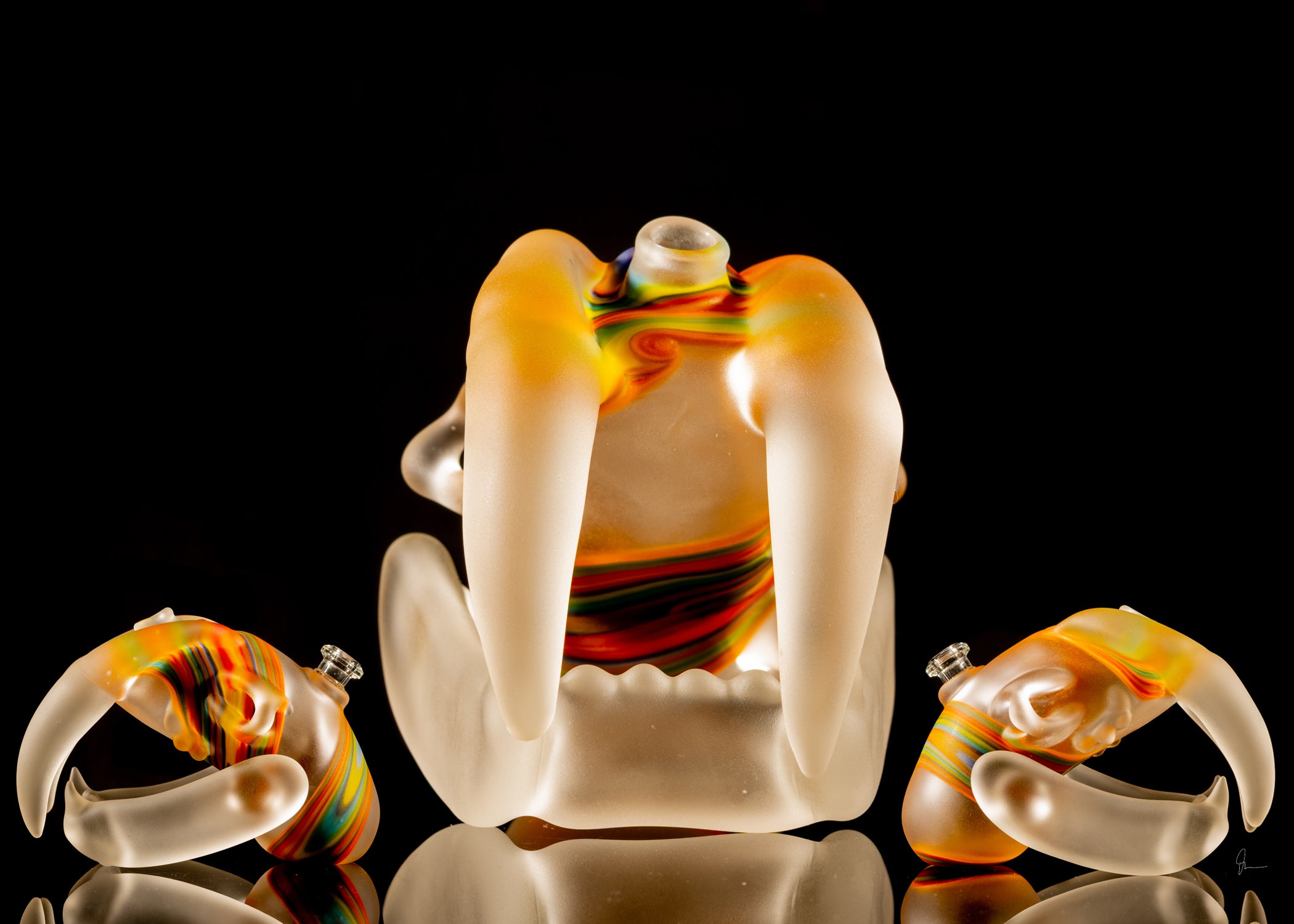 Amorphous Clear Smilodon Skull