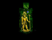 Green T Glass Tablet Pendy